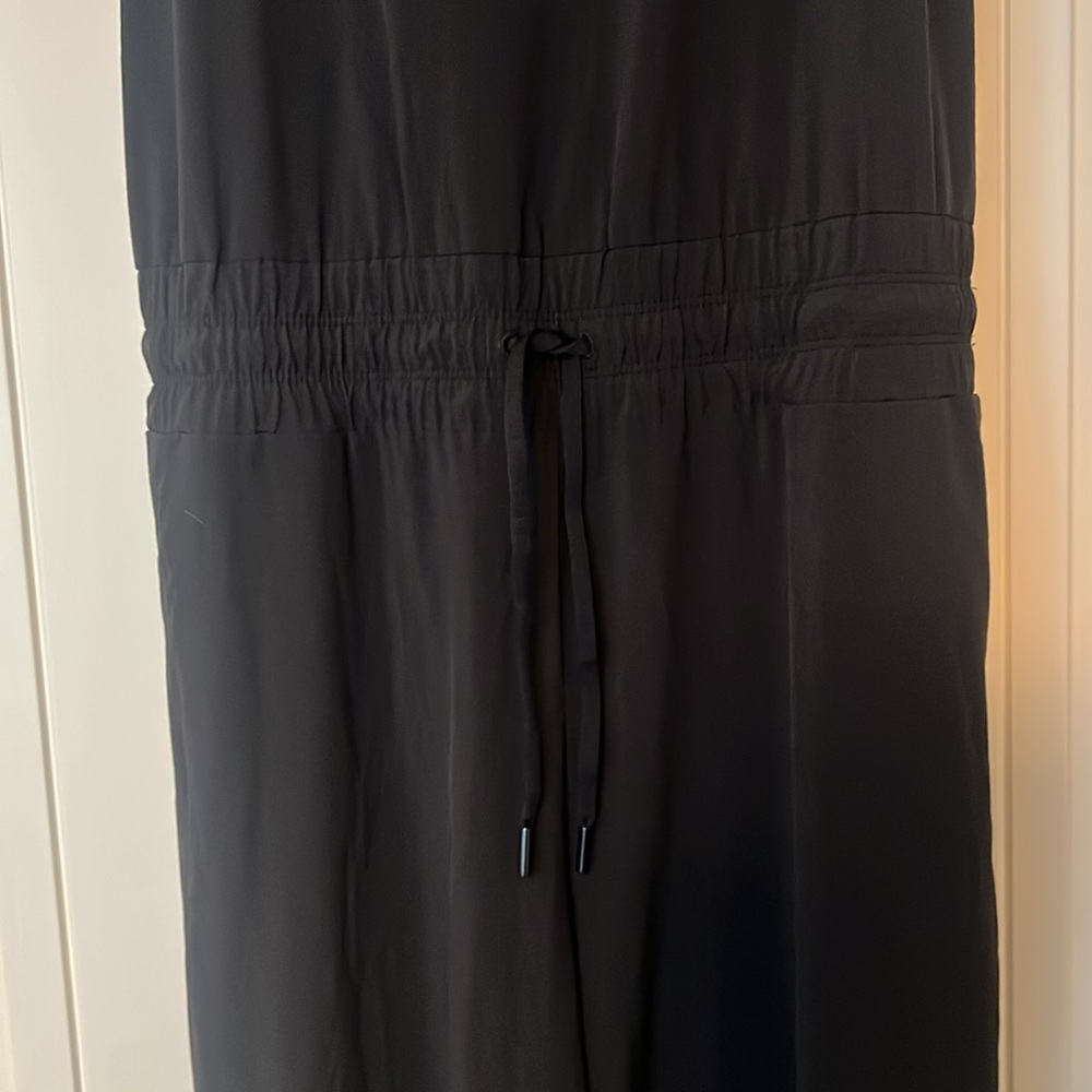 Athleta Revive Wide Leg Convertible Jumpsuit size 8 in Black - Picture 7 of 11